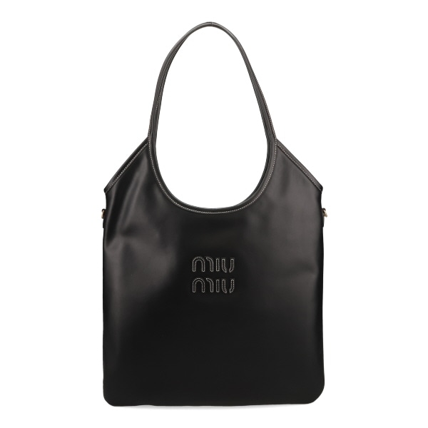 ミュウミュウ バッグ レディース MIUMIU アイビー レザーバッグ 5BG231 2CRW F0002 NERO ブラック