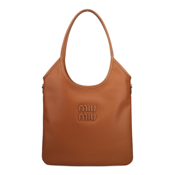 ミュウミュウ バッグ レディース MIUMIU アイビー レザーバッグ 5BG231 2CRW F0046 COGNAC コニャックブラウン