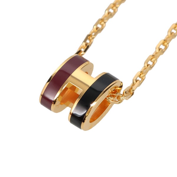 【プレミアム価格】 エルメス ポップアッシュ ネックレスミニ HERMES ロカバール ギャラクシー ゴールド 100066 POP H ポップH