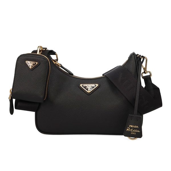 プラダ バッグ レディース PRADA リエディション2005 サフィアーノレザー ミニバッグ 1BH204 NZV F0632 NERO ブラック