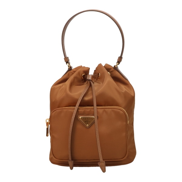 プラダ バッグ レディース PRADA デュエット リナイロン バケットバッグ 1BH038 RV44 F0134 BRANDY ブランデー
