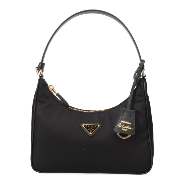 プラダ バッグ レディース PRADA リエディション2005 リナイロンミニバッグ 1N204X R064 F0632 ブラック+ゴールド