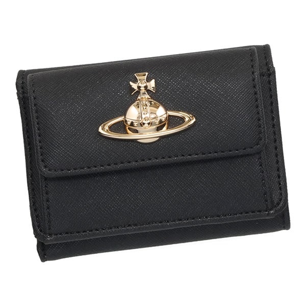 ヴィヴィアンウエストウッド 財布 Vivienne Westwood スモールフラップ三つ折り財布 5115002T WS000B N402 ブラック