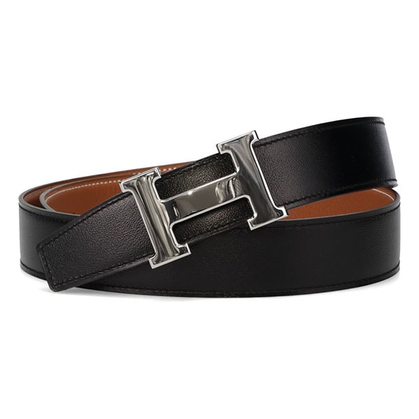 【プレミアム価格】 エルメス ベルト HERMES キット 32 シルバーバックル ブラック/ゴールド サイズ90cm ボックスカーフ/トゴ 064544 073967