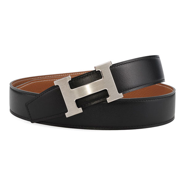 【プレミアム価格】 エルメス ベルト HERMES キット 32 マットシルバーバックル ブラック/ゴールド サイズ 95cm ボックスカーフ/トゴ 064544 073967