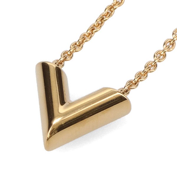 【プレミアム価格】 ルイヴィトン ネックレス レディース LOUIS VUITTON ネックレスエッセンシャルV ゴールド M00857