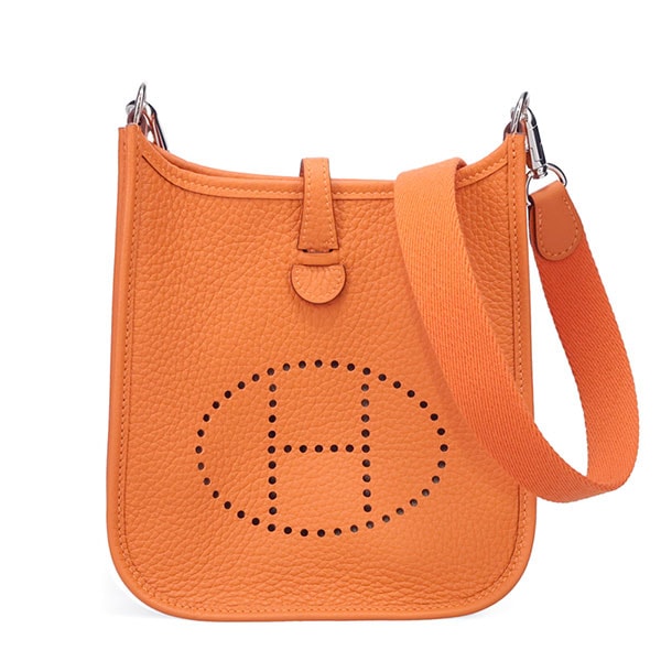 【プレミアム価格】 エルメス エブリンTPM 16cm HERMES トリヨンクレマンス オレンジ シルバー金具 069426