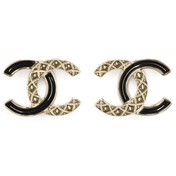【プレミアム価格】 シャネル ピアス レディース CHANEL ココマーク ABG219 B21624 U3083 ブラック+シャンパンゴールド