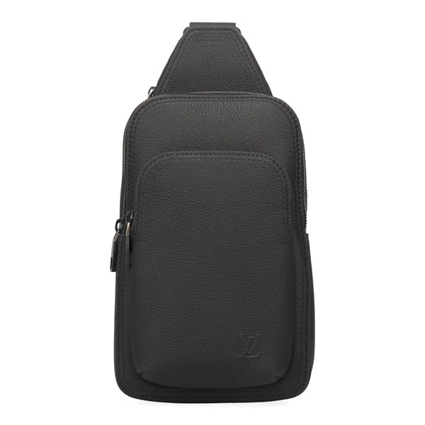 【プレミアム価格】 ルイヴィトン バッグ メンズ LOUIS VUITTON LVアエログラム アヴェニュースリングバッグPM ブラック M15255