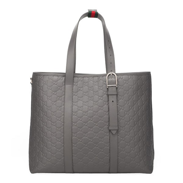 グッチ バッグ メンズ GUCCI GGエンブレム ラージトートバッグ 850218 AAFOK 1342 グレー