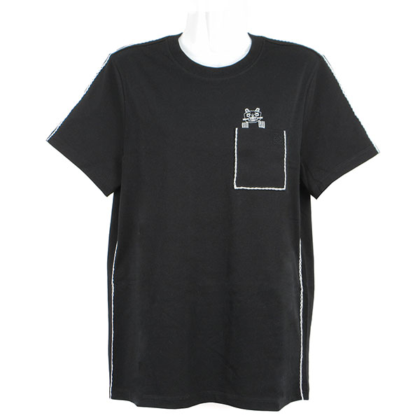 ロエベ Tシャツ レディース LOEWE レギュラーフィットTシャツ S359AJ2X03 1100 ブラック サイズS