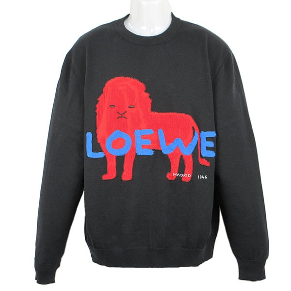 ロエベ セーター メンズ LOEWE H35OY14K01 1100 ブラック サイズL