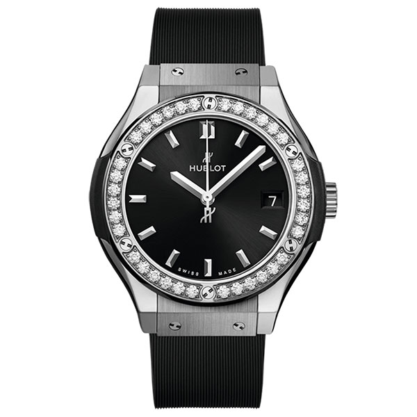 ウブロ HUBLOT クラシック・フュージョン チタニウム ダイヤモンド　581.NX.1470.RX.1104　33ｍｍ