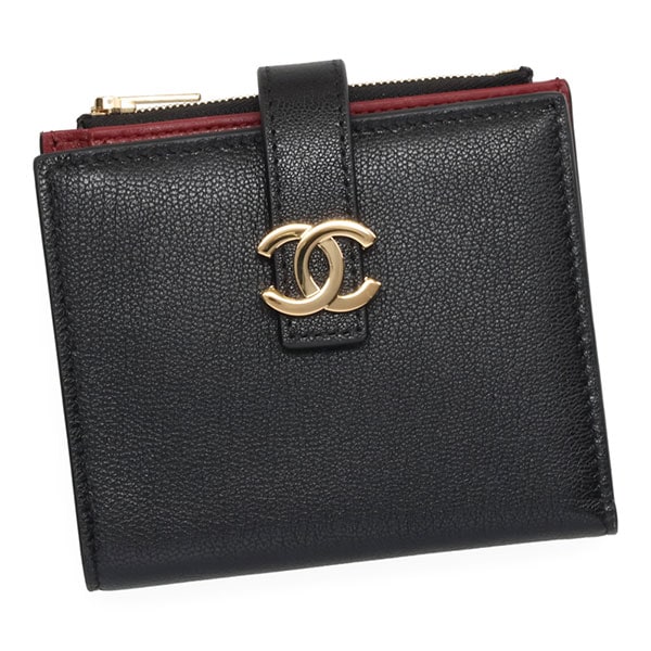 【プレミアム価格】 シャネル 財布 レディース CHANEL ミニウォレット AP5327 B24702 94305 ブラック ゴールド金具