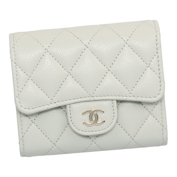 【プレミアム価格】 シャネル 財布 レディース CHANEL クラシック スモール フラップウォレット AP0229 B10583 U6544 ライトグリーン シャンパンゴールド金具