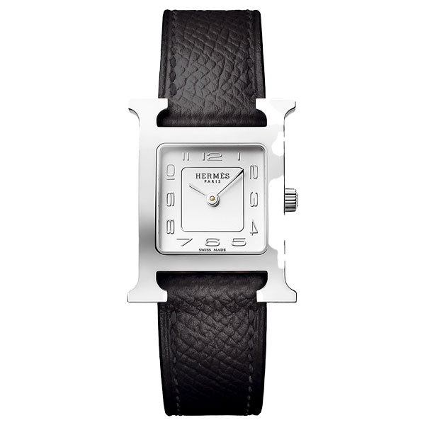 エルメス 腕時計 HERMES Hウォッチ PM 25cm スモール ブラック W404216WW00