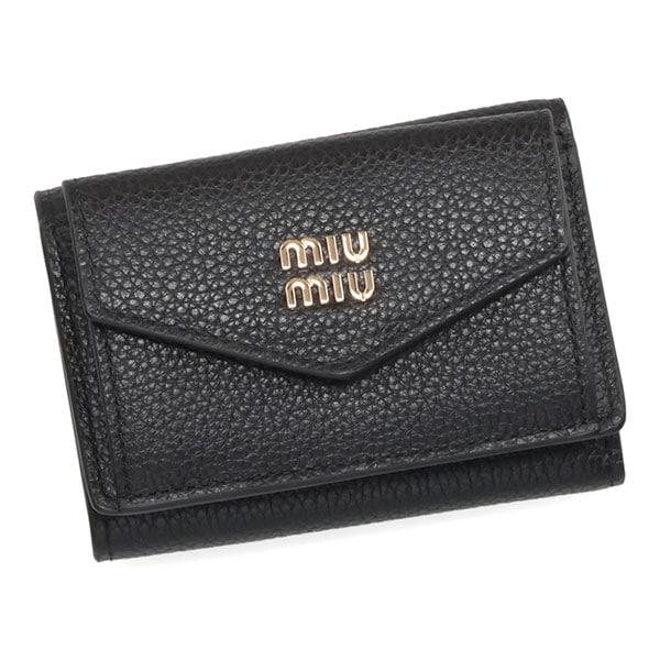 ミュウミュウ 財布 レディース MIUMIU ヴィッテロダイノレザー財布 5MH021 ADT7 F0002 NERO ブラック