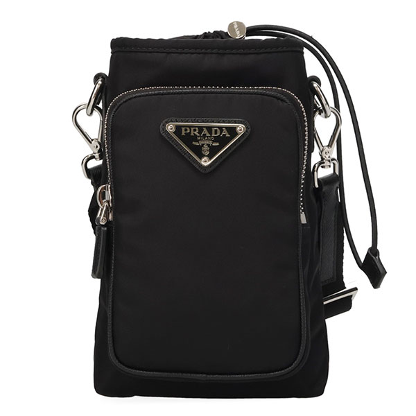 プラダ バッグ メンズ PRADA リナイロン スマートフォンケース 2ZH155 2DMI F0002 ブラック