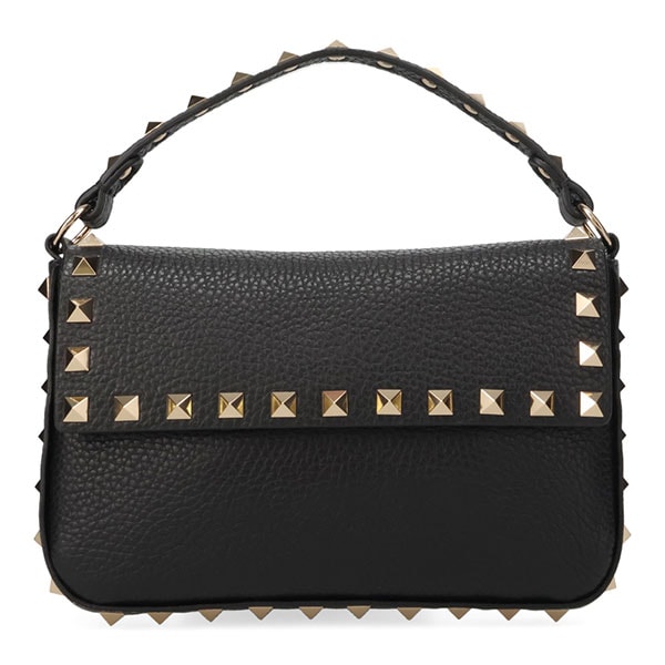 ヴァレンティノ バッグ レディース VALENTINO ロックスタッズ グレインカーフスキン ポーチ W2P0W07 VSH 0NO ブラック