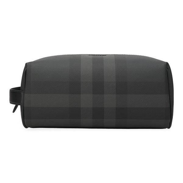 バーバリー バッグ メンズ BURBERRY ダブルジップ ウォッシュバッグ 8071854 チャコール