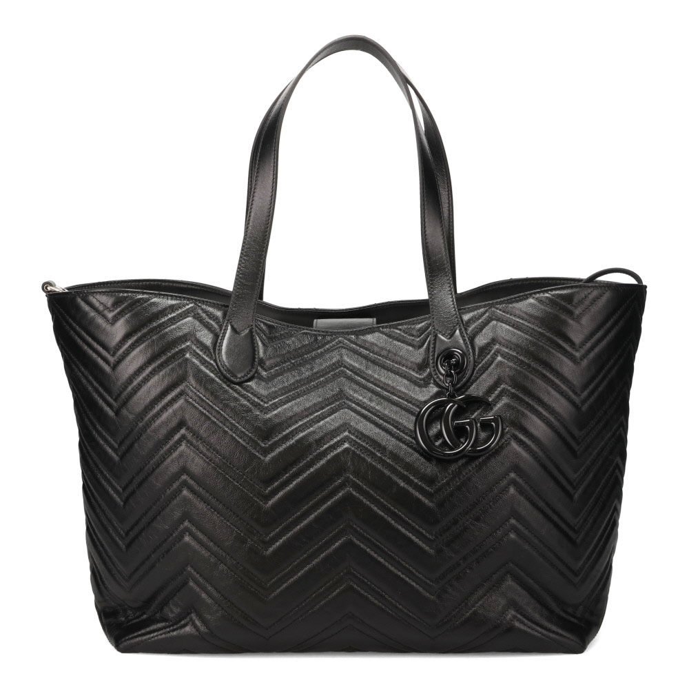 グッチ バッグ レディース GUCCI GGマーモント ラージトートバッグ 855392 AAFS1 1000 ブラック