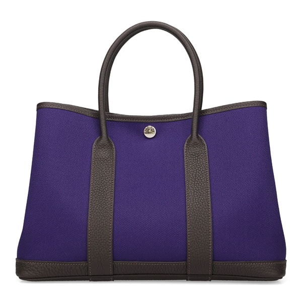 【プレミアム価格】エルメス ガーデンパーティ TPM 30cm HERMES トワルミリタリー ネゴンダ パープル+ベブラン G刻印 066751PUBA