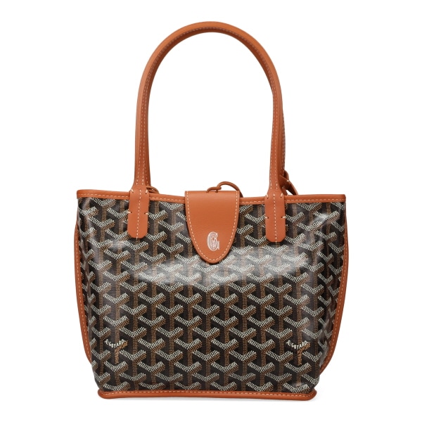 【プレミアム価格】 ゴヤール バッグ レディース GOYARD アンジュ ミニポーチ ブラック+ナチュラル ANJCROMI