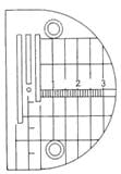 目盛り付針板（3枚送り歯用・針穴1.6～2.0mm）NIPPO（日邦ミシン）【職業用ミシン・工業用本縫いミシン】