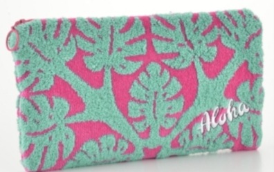 クラシックハワイアンタオルポーチ 大 タオル プロデュース製品 タオル製品 キャシーマムのエンジョイ キルトショップ