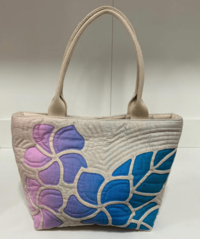 ステンドグラスキルトバッグ～プルメリア～