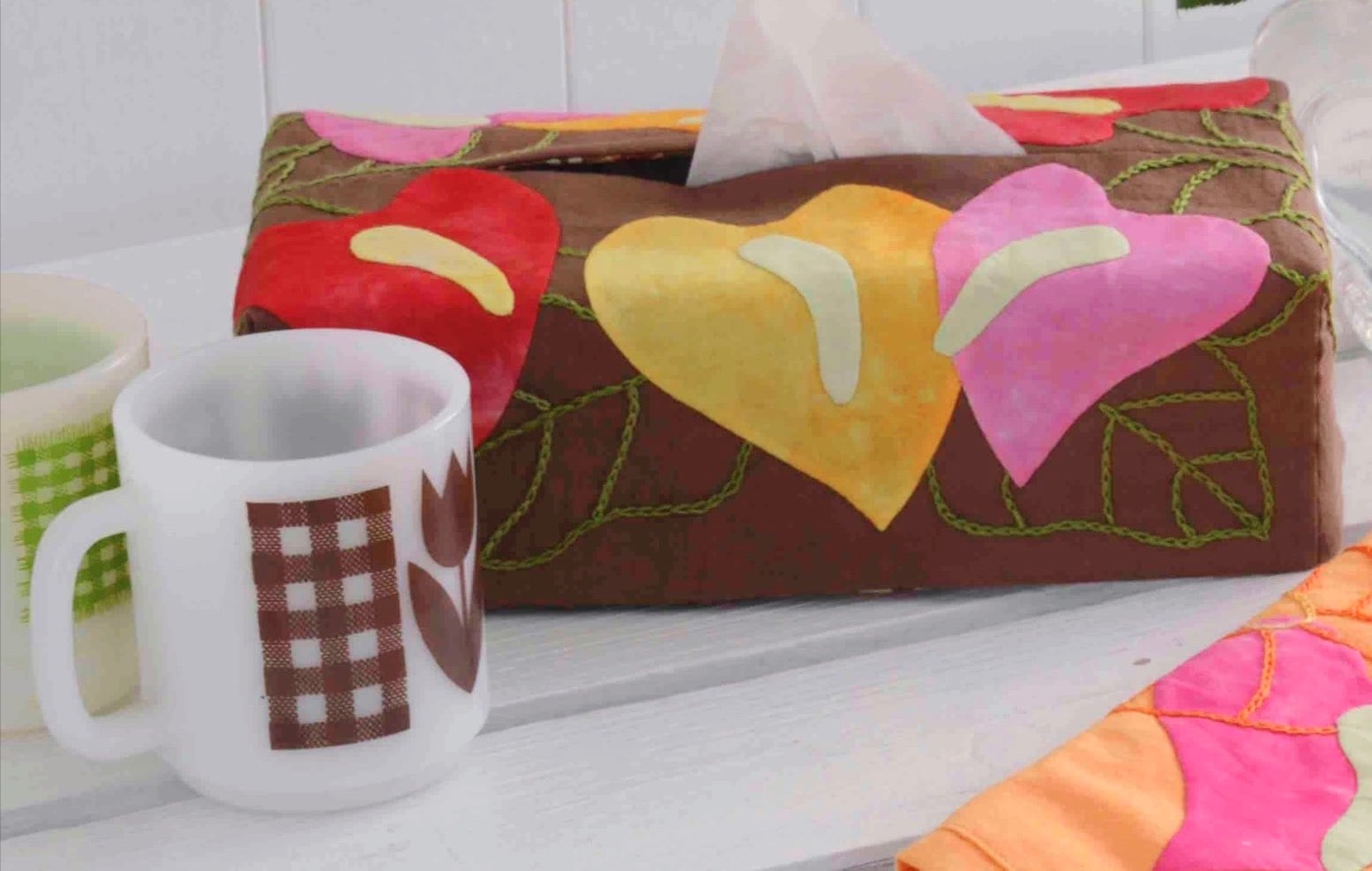 A.アンセリウムのティッシュボックス