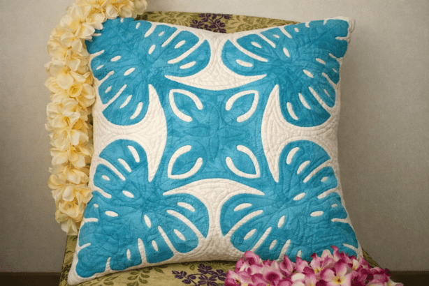 NEWハワイアンクッション　～モンステラ～