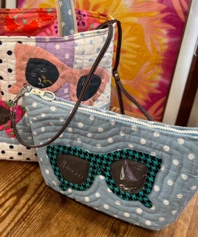 サングラスのミニバッグ（ピンク）