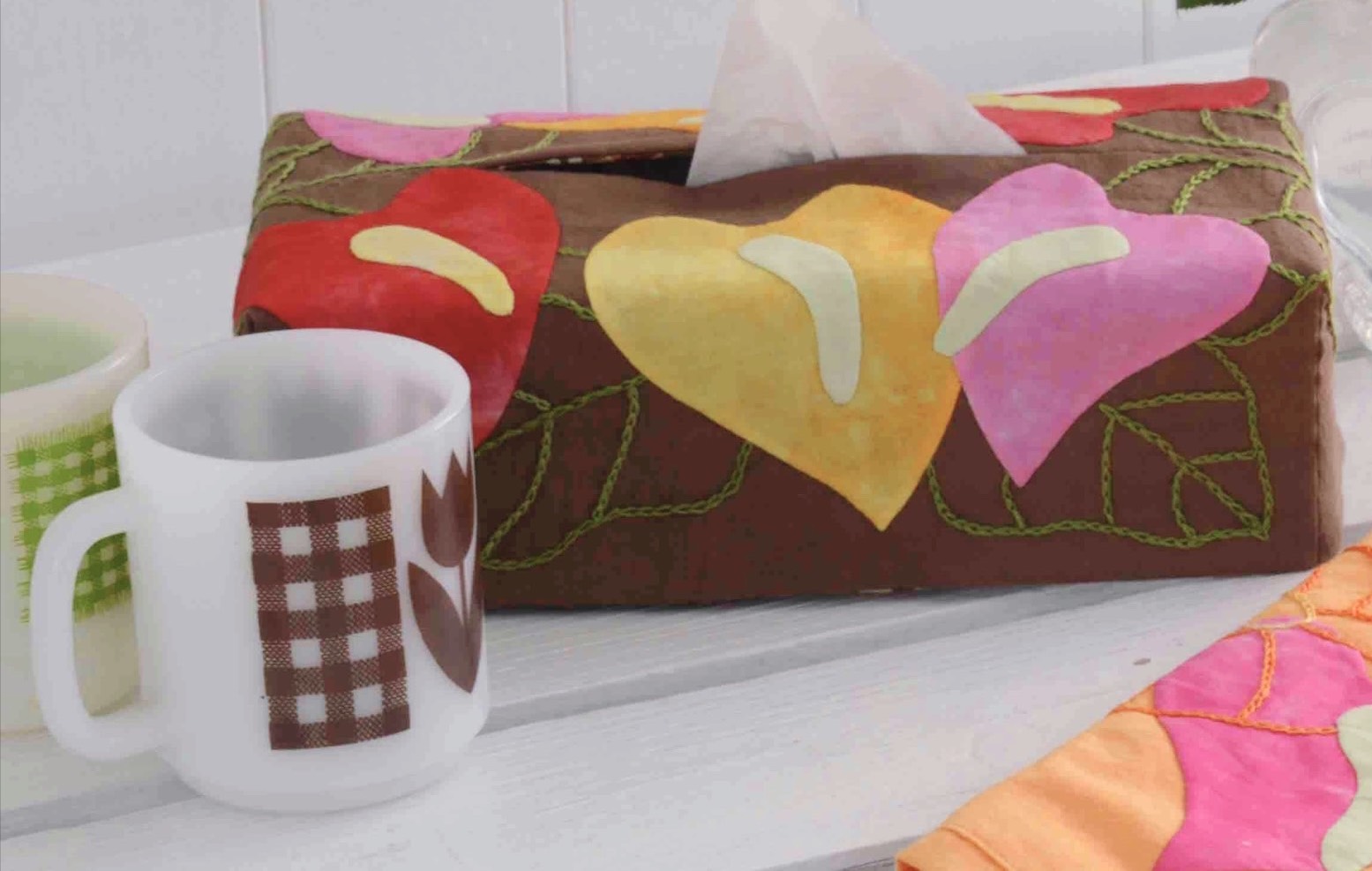 A.アンセリウムのティッシュボックス