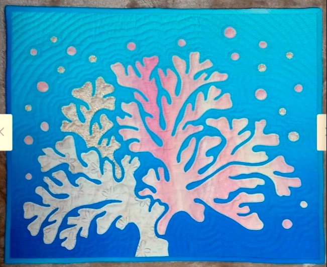 サンゴ～ステンドグラスキルト