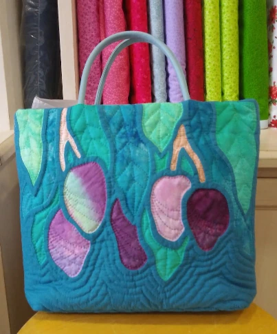 マンゴーのトートBag | キルトキット・バッグ,ステンドグラスキルト