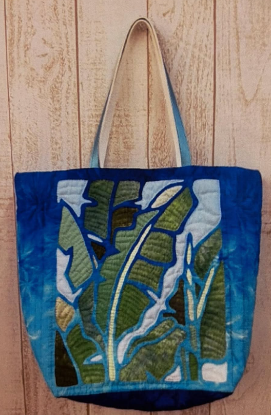 バナナのトートバッグ | キルトキット・バッグ,ステンドグラスキルト