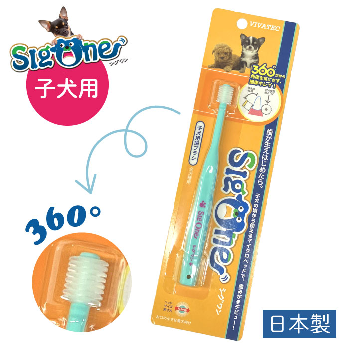 ビバテック シグワン 子犬用 360°歯ブラシ