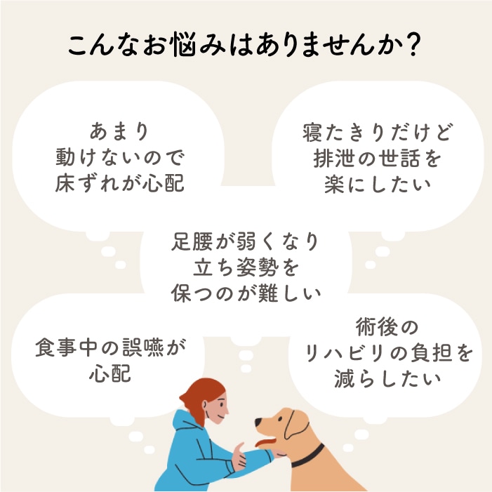リラクッション トイプードル | シニア犬のための姿勢ケア 床ずれ・誤