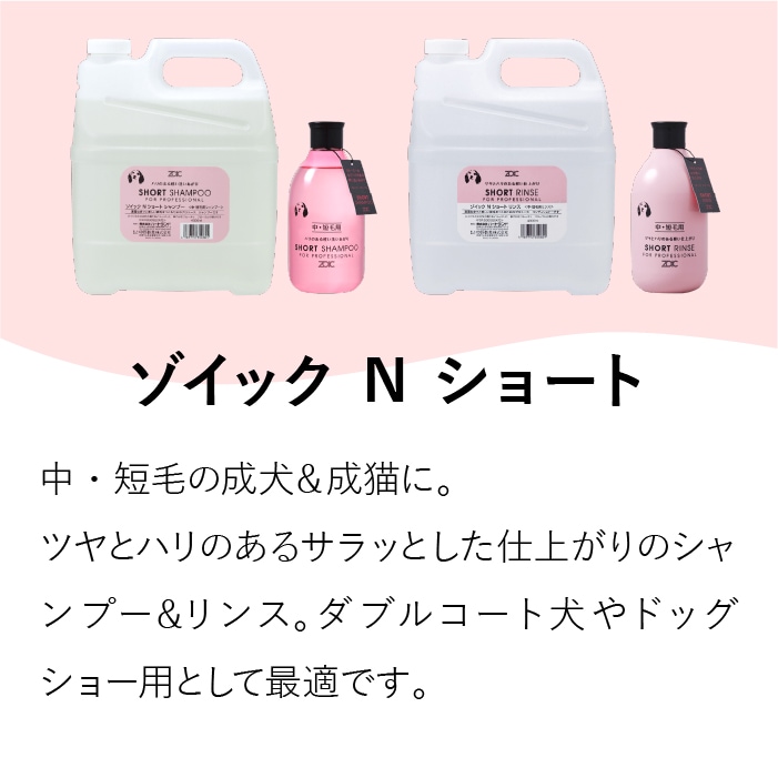 Nシリーズ ショートシャンプー アプリケーター付 4000ml | ゾイック