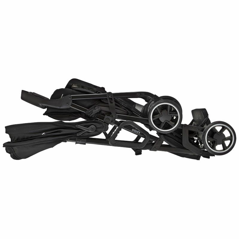 二人乗りベビーカー 二人でゴー(ブラック)  【専用リアシート付き】軽量10.1kg  後席＋キッズボードで座っても立っても乗れる2WAY仕様［レンタル］
