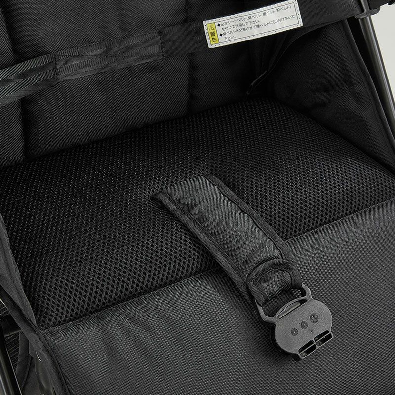 二人乗りベビーカー 二人でゴー(ブラック)  【専用リアシート付き】軽量10.1kg  後席＋キッズボードで座っても立っても乗れる2WAY仕様［レンタル］