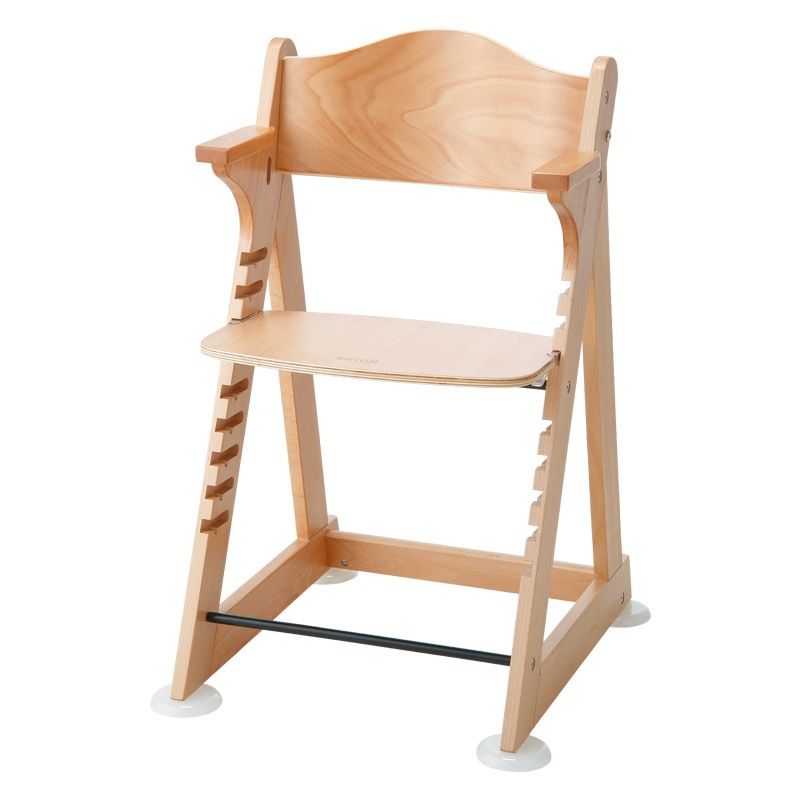 プレミアムベビーチェアmamy［ナチュラルカラー］(テーブル付き・テーブルトレイ付き)成長に合わせて座席・足のせの高さを工具を使わず調節できるベビーチェア【使用期間：7ヶ月頃～体重60kg】【完組みでお届け】［レンタル］