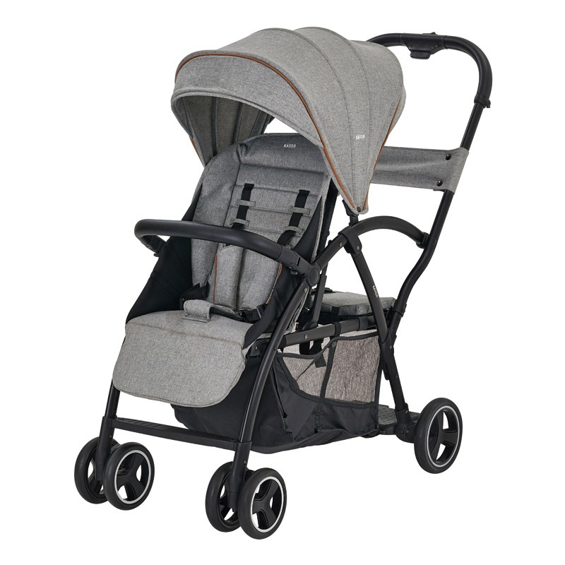 二人乗りベビーカー 2-Seater next 【専用リアシート付き】 軽量8.3kg 後席＋キッズボードで座っても立っても乗れる2WAY仕様［レンタル］