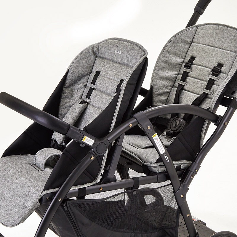 二人乗りベビーカー 2-Seater next 【専用リアシート付き】 軽量8.3kg 後席＋キッズボードで座っても立っても乗れる2WAY仕様［レンタル］