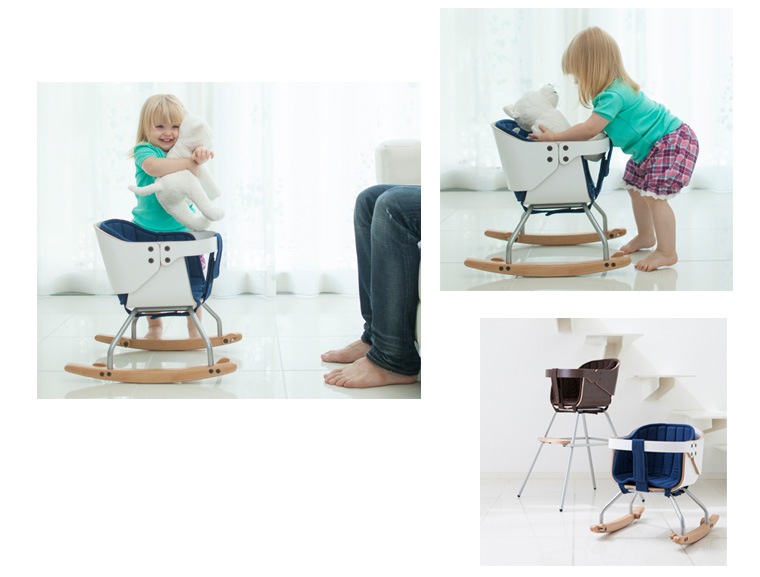 KATOJI 3in1ベビーチェア コージー(RE×BR)【テーブル・前ガード・専用