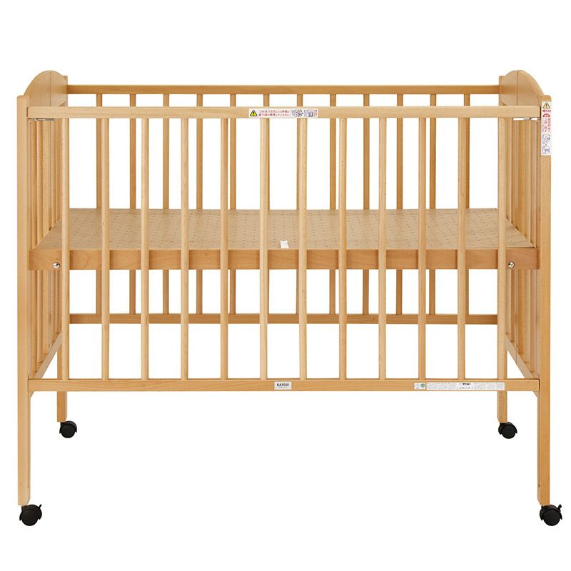 折りたたみ ハイポジション ベビーベッド【国産】床板の高さが66cmでかがまずにお世話ができるハイポジション［レンタル］