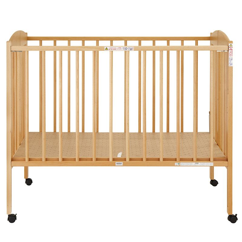 折りたたみ ハイポジション ベビーベッド【国産】床板の高さが66cmでかがまずにお世話ができるハイポジション［レンタル］