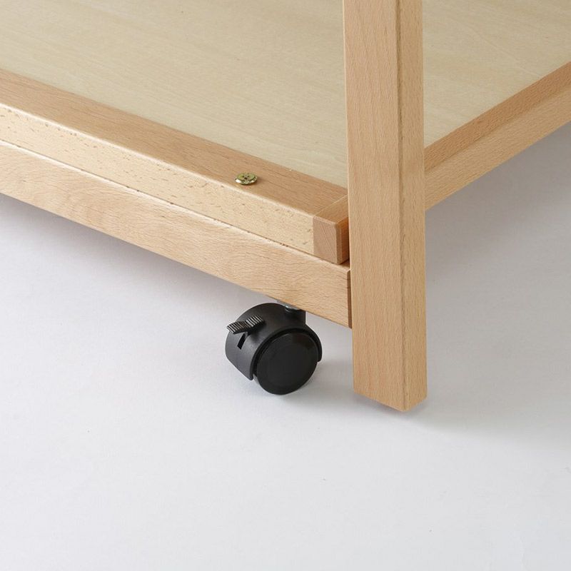 ツーオープン ベビーベッド(収納板付)【国産】お世話用の扉が2枚あり床板の高さが70cmでお世話が楽なハイポジション［レンタル］