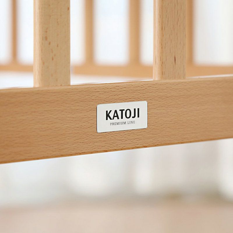 ツーオープン ベビーベッド(収納板付)【国産】お世話用の扉が2枚あり床板の高さが70cmでお世話が楽なハイポジション［レンタル］